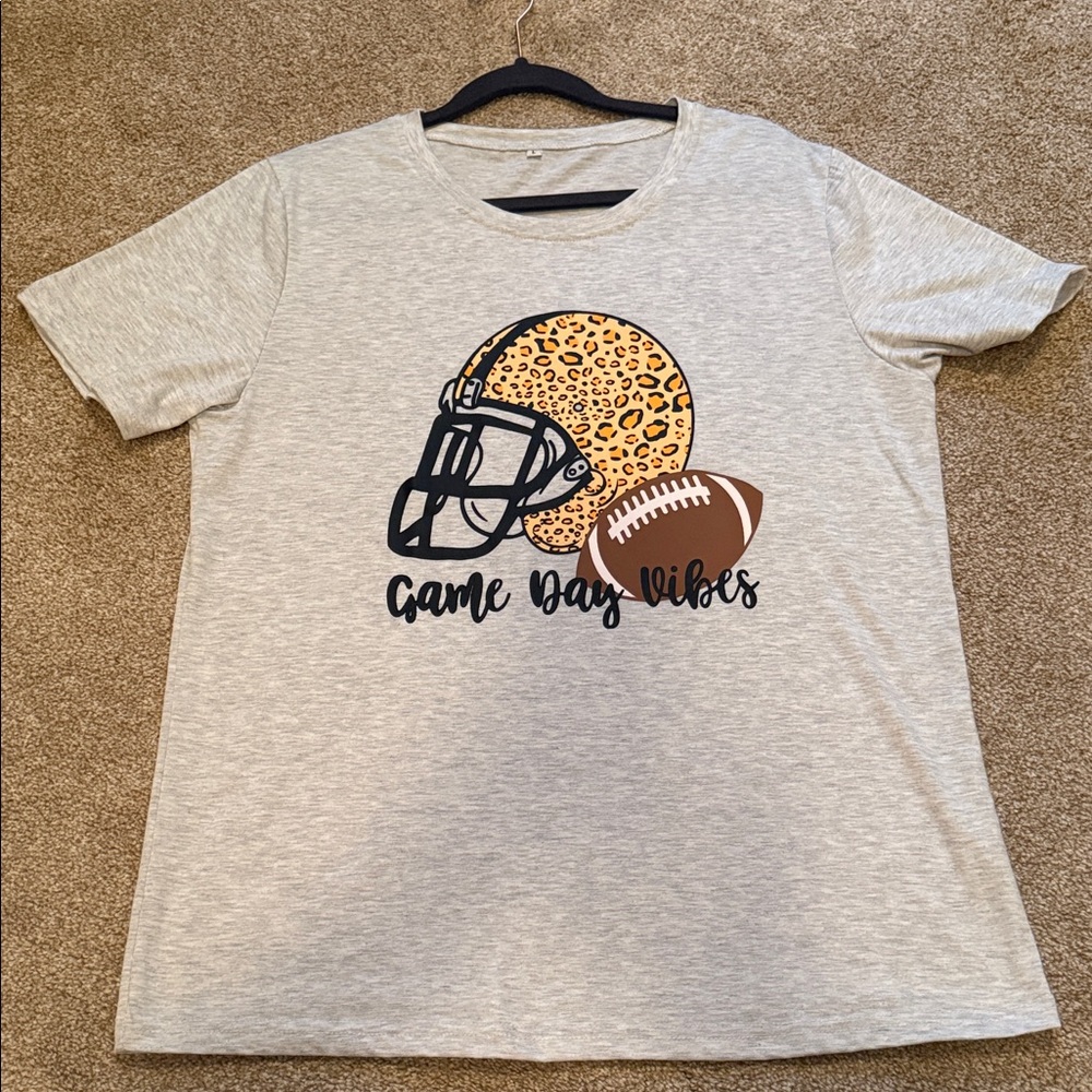 Game Day Vibes Gray T-Shirt